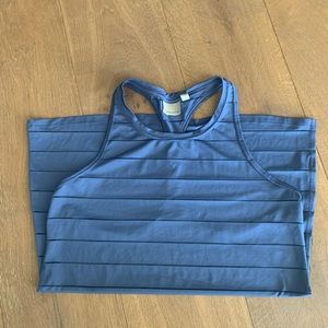 Women’s Athleta Blue Striped Tank Top